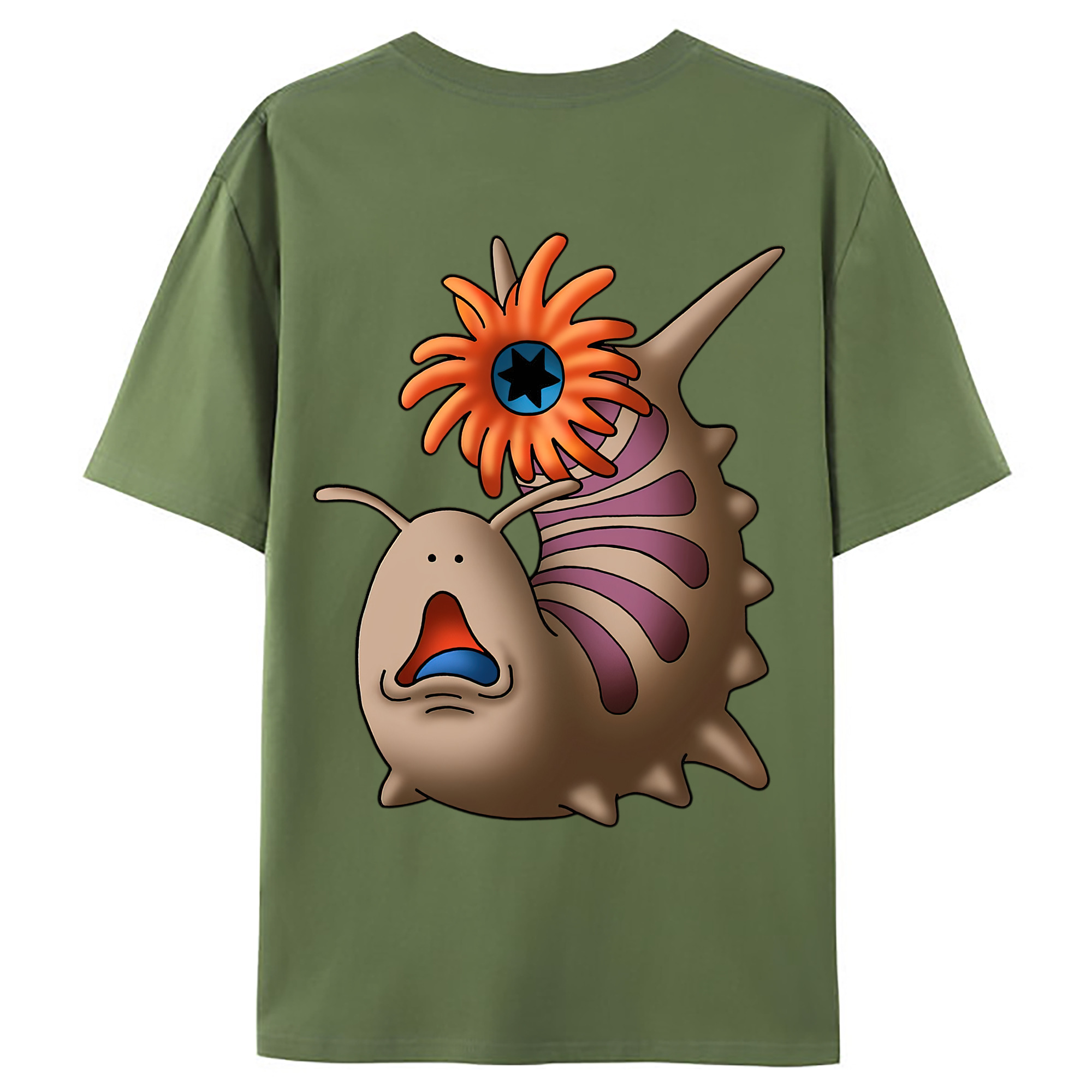 （画像用） ドラゴンクエスト Doragon Kuesuto Dragon Quest 綿100％ メンズ半袖Tシャツ（バックプリント） 通気性